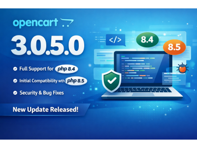 OpenCart 3.0.5.0: нове оновлення