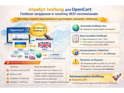 Атрибут hreflang в магазині на Opencart - все, що вам потрібно знати