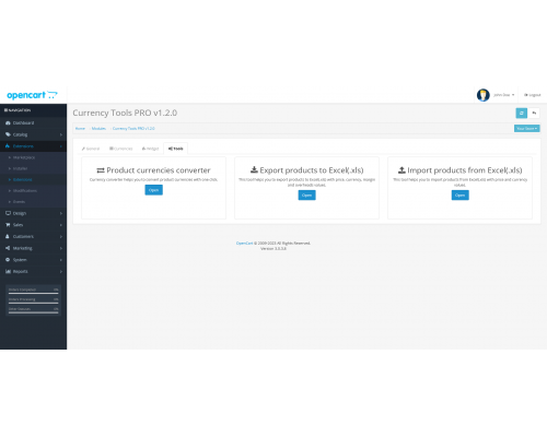 Модуль Валютні Інструменти PRO для OpenCart