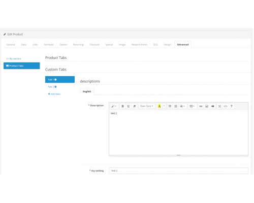 Own fields in the admin