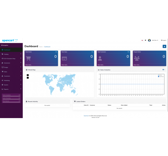 AlFa - Тема для Адмін-панелі AlFa - Тема Адмін-панелі для Opencart для Opencart