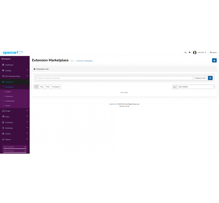 AlFa - Тема для Адмін-панелі AlFa - Тема Адмін-панелі для Opencart для Opencart