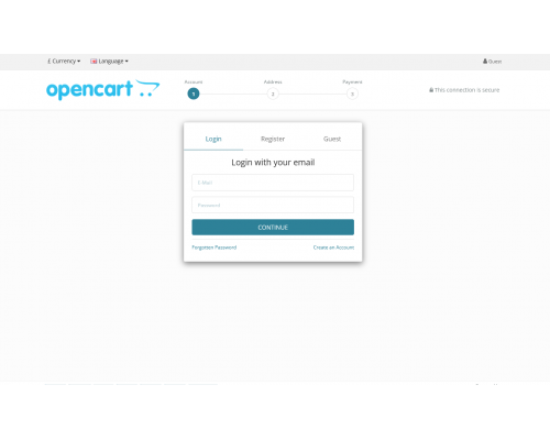 Easy checkout and registration - Ajax Best Checkout for OpenCart 3