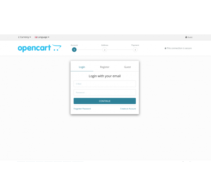 Легкое оформление заказа и регистрация – Ajax Best Checkout для OpenCart 3 Легкое оформление заказа и регистрация – Ajax Best Checkout для OpenCart 3