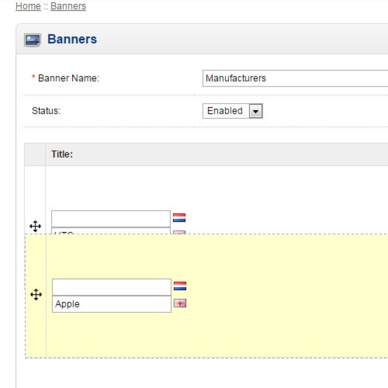 Модуль Сортировка перетаскиванием Easy Sort Order with Drag & Drop для Opencart