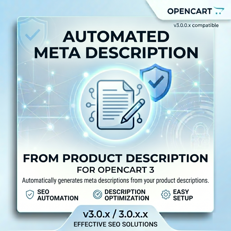 Мета-тег Description автоматично з опису для Opencart