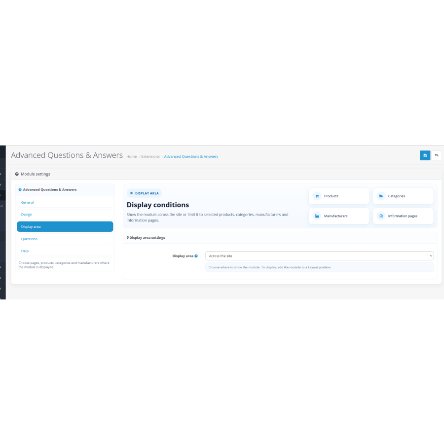Модуль ADV Questions & Answers – FAQ с микроразметкой schema.org для OpenCart