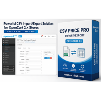 Модуль імпорту та експорту CSV Price Pro import/export для OpenCart 2.3