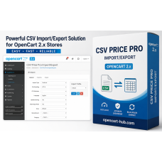 CSV Price Pro import/export module for OpenCart 2.3