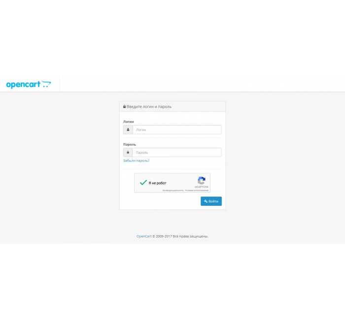 Защита админки Google ReCaptcha для Opencart Защита админки Google ReCaptcha для Opencart