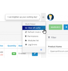 Инструменты Admin Multi-Helper - Clear cache, refresh ocmod