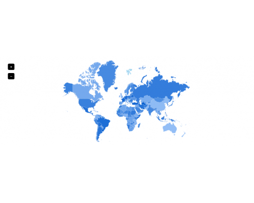 Module Sales map by country Plus for Opencart