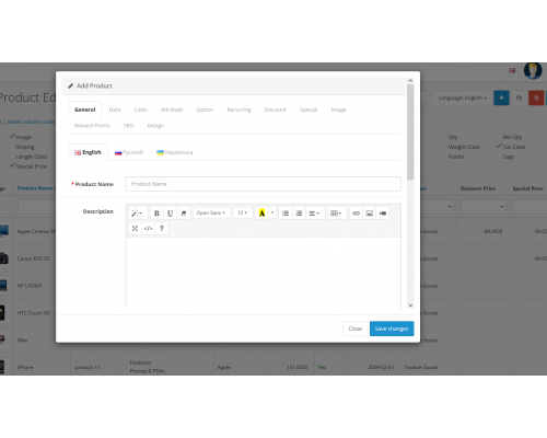 Instant editing of goods - A convenient tool for managing goods