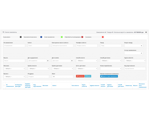 Розширений менеджер замовлень Order Manager