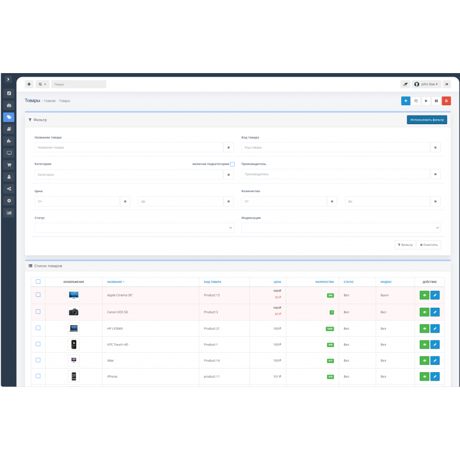 Стильная тема панелі адміністратора (Trxtile Admin Theme)