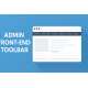 Admin Front-End Toolbar Control Panel