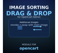 Image Sorting Drag & Drop for OpenCart — reorder & swap product images