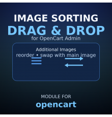 Image Sorting Drag & Drop for OpenCart — reorder & swap product images