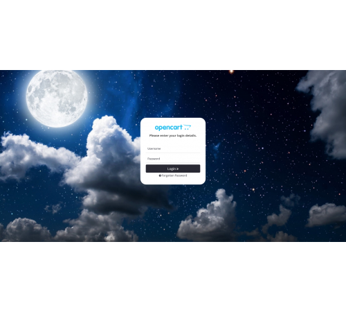 Admin Login Pro OpenCart Admin Login Page