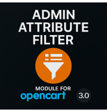 Модуль Admin Attribute Filter Фільтр та Об'єднання атрибутів (Характеристики товару) для Opencart