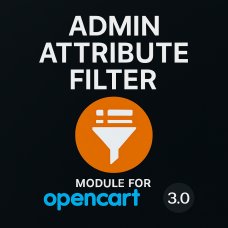 Модуль Admin Attribute Filter Фільтр та Об'єднання атрибутів (Характеристики товару) для Opencart