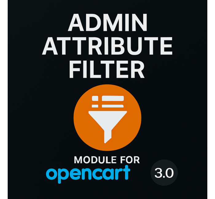Admin Attribute Filter Фільтр та Об'єднання атрибутів (Характеристики товару) Модуль Admin Attribute Filter Фільтр та Об'єднання атрибутів (Характеристики товару) для Opencart