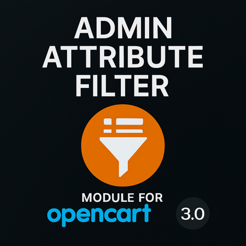 Opencart үшін әкімшілік атрибут сүзгі модулінің сүзгілеу және біріктіру атрибуттары (өнім сипаттамалары)
