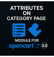 Moduł atrybutów na stronie kategorii oraz w modułach OpenCart