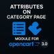 Модуль Атрибути на сторінці категорій та у модулях для OpenCart