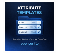 Templat Atribut untuk OpenCart - Atribut Produk yang Dapat Digunakan Kembali