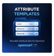 Шаблони атрибутів для OpenCart — атрибути товарів, які можна використовувати повторно