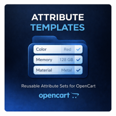 Шаблони атрибутів для OpenCart — атрибути товарів, які можна використовувати повторно