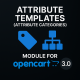 Модуль Шаблоны атрибутов (категории атрибутов) для OpenCart