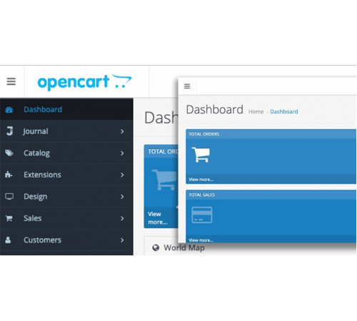 Модуль Адміністративне меню Admin Menu Fix для OpenCart