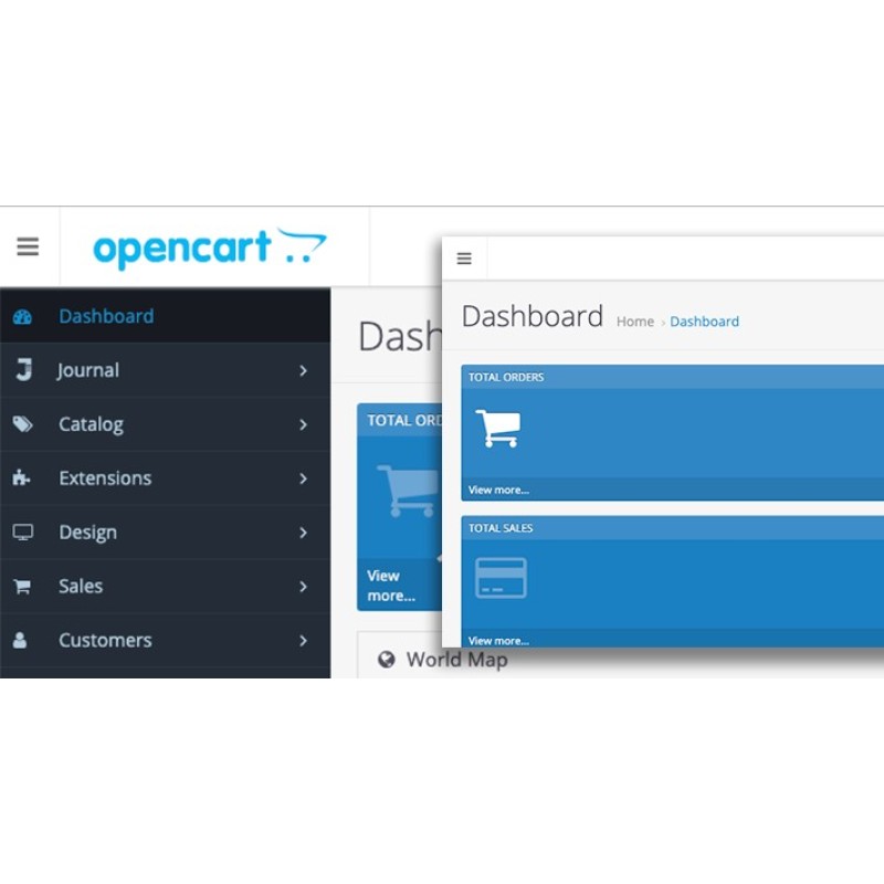 OpenCart үшін әкімшілік мәзірін түзету модулі