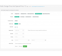 Модуль Массовое изменение цены и специальной цены для OpenCart