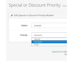 Модуль Пріоритет Акції або Знижки