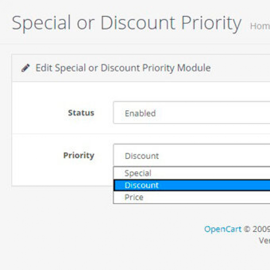 Модуль Пріоритет Акції або Знижки Special or Discount Priority
