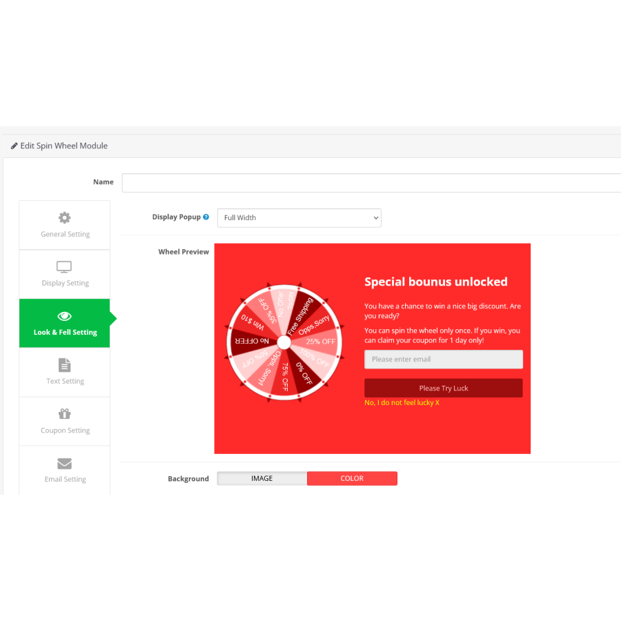 Τροχός της Τύχης – Μονάδα Έκπτωσης για το OpenCart