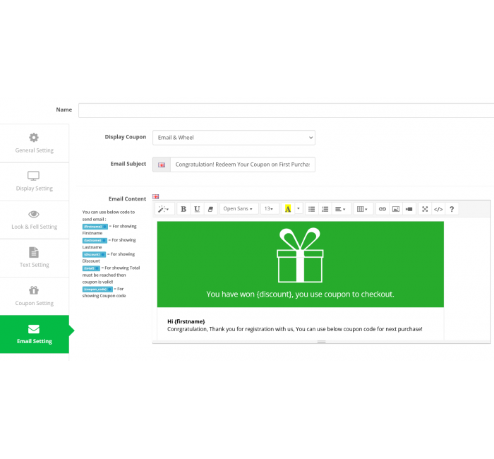 Τροχός της Τύχης – Μονάδα Έκπτωσης για το OpenCart