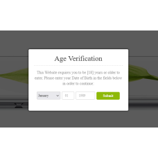 Ventana emergente de verificación de edad (restricción de edad)