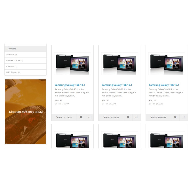 Banner PRO – әртүрлі санаттардағы баннерлер + OpenCart 2-3 үшін слайд-шоу