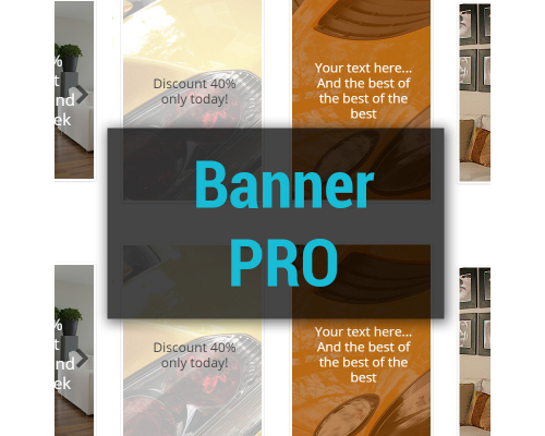 Banner PRO – banners for various categories + slideshow for opencards 2-3