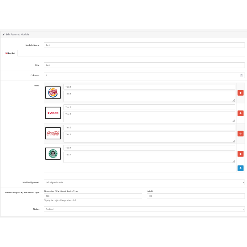 Блоки переваг Advant Block (Інформаційні блоки)