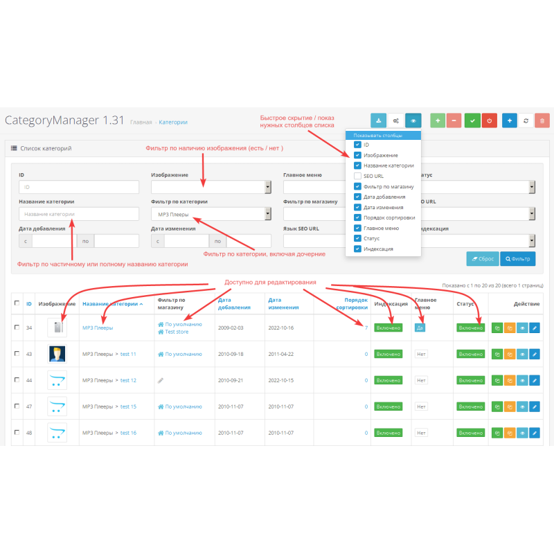 Category Manager - управління категоріями