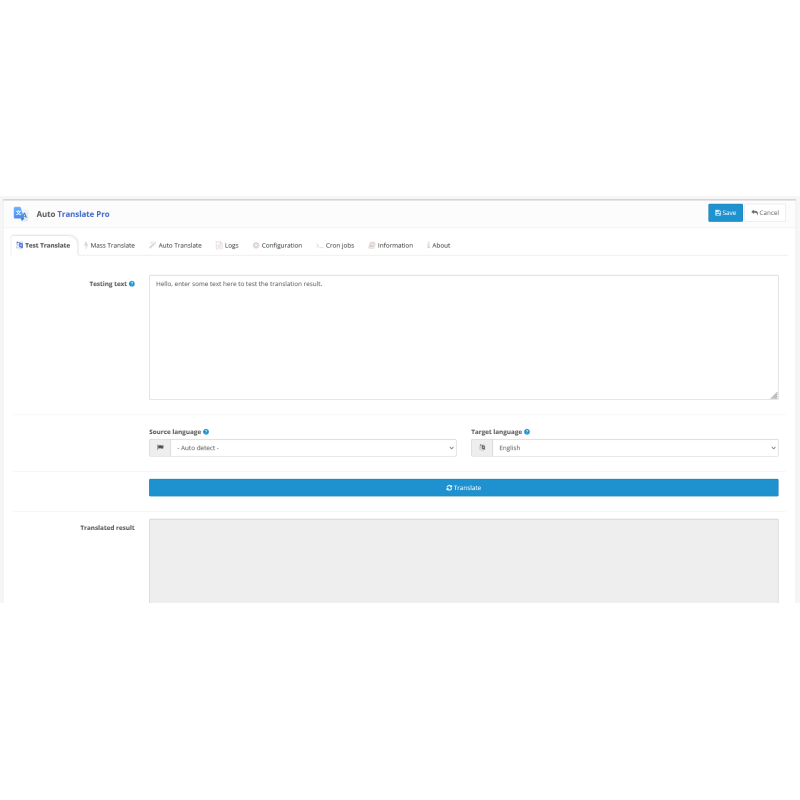 Модуль Авто Переклад Pro для OpenCart