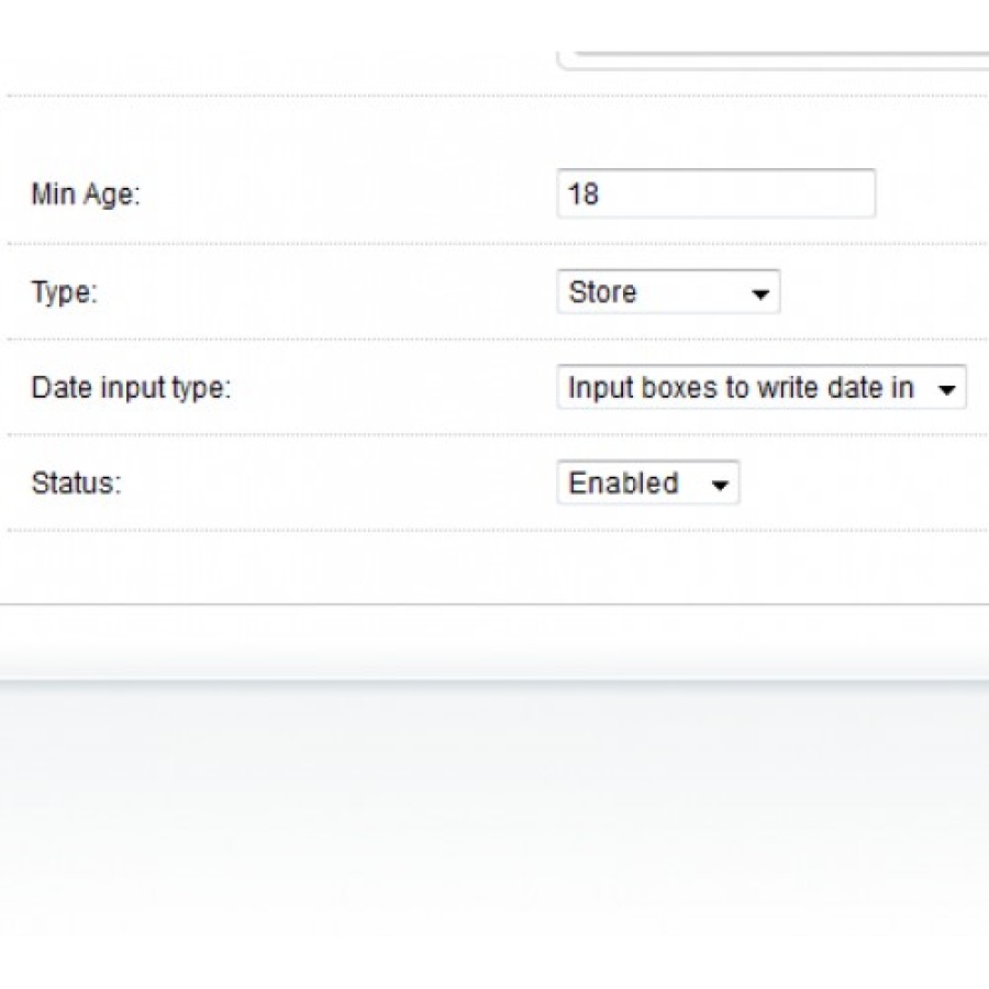 Adult Only Age Verification Module (advanced setting)