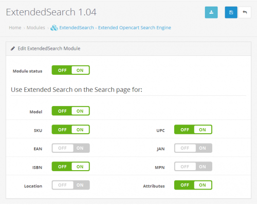 ExtendedSearch - extended search in the store