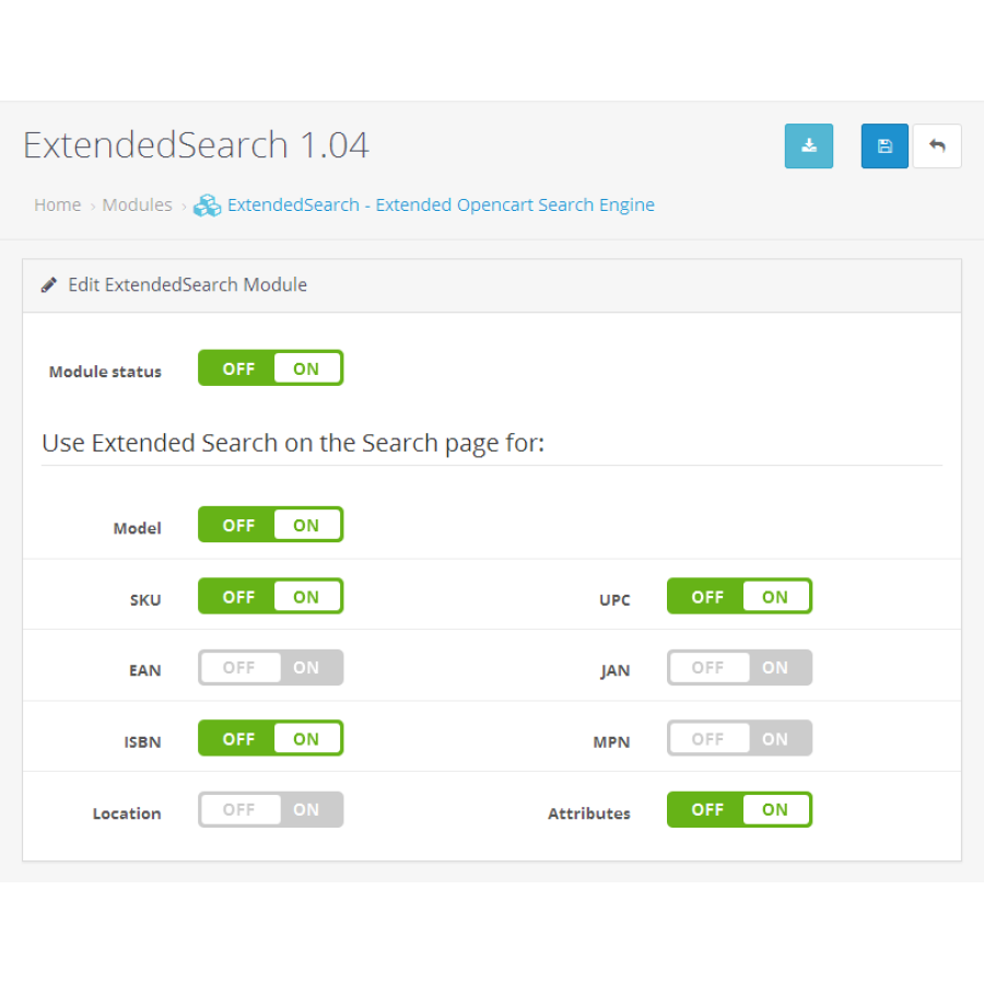 ExtendedSearch - розширений пошук у магазині
