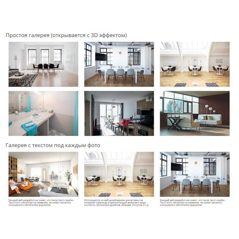 Galeria RB - galeria com descrição e saída de vídeo